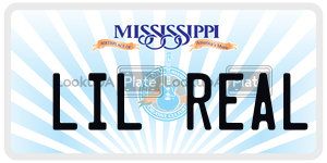 LILREAL  license plate in MS