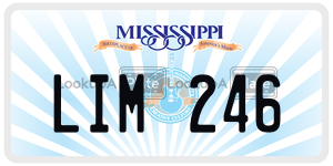 LIM246  license plate in MS