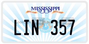 LIN357  license plate in MS