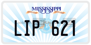 LIP621  license plate in MS