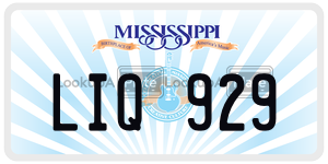 LIQ929  license plate in MS