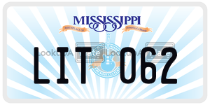 LIT062  license plate in MS