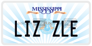 LIZZLE  license plate in MS