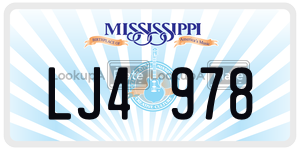 LJ4978  license plate in MS