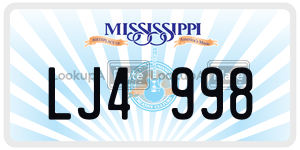LJ4998  license plate in MS