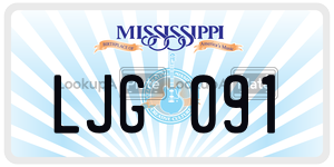 LJG091  license plate in MS