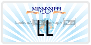 LL  license plate in MS