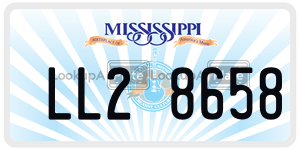 LL28658  license plate in MS