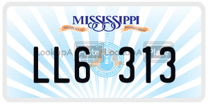 LL6313  license plate in MS