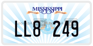 LL8249  license plate in MS