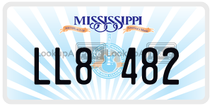 LL8482  license plate in MS