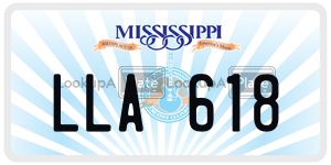 LLA618  license plate in MS
