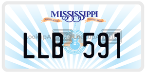 LLB591  license plate in MS