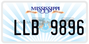 LLB9896  license plate in MS