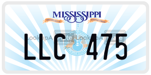 LLC475  license plate in MS