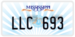 LLC693  license plate in MS
