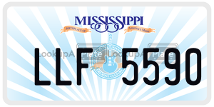 LLF5590  license plate in MS