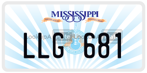 LLG681  license plate in MS