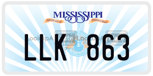 LLK863  license plate in MS