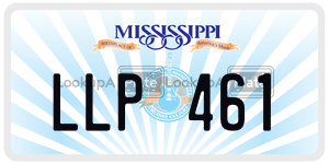LLP461  license plate in MS