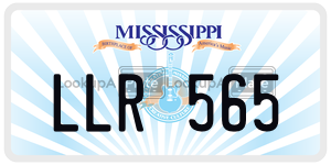 LLR565  license plate in MS