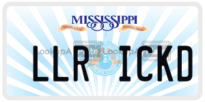 LLRICKD  license plate in MS