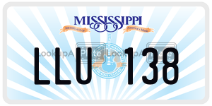 LLU138  license plate in MS