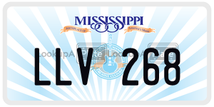 LLV268  license plate in MS