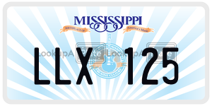 LLX125  license plate in MS