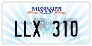 LLX310  license plate in MS