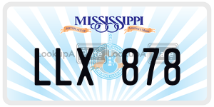 LLX878  license plate in MS