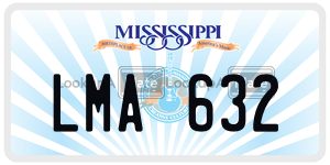 LMA632  license plate in MS