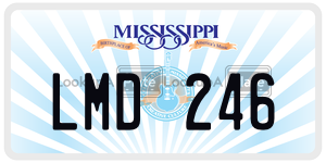 LMD246  license plate in MS