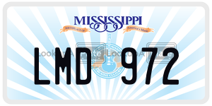 LMD972  license plate in MS