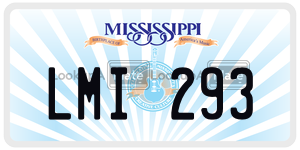 LMI293  license plate in MS