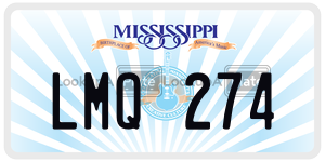 LMQ274  license plate in MS