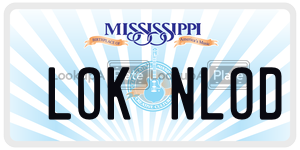 LOKNLOD  license plate in MS