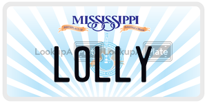 LOLLY  license plate in MS