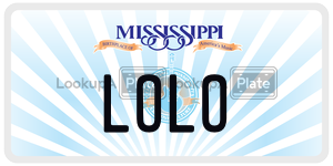 LOLO  license plate in MS