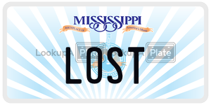 LOST  license plate in MS
