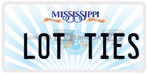LOTTIES  license plate in MS