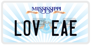 LOVEAE  license plate in MS