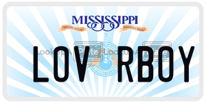 LOVRBOY  license plate in MS