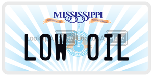 LOWOIL  license plate in MS