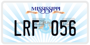 LRF056  license plate in MS
