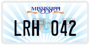 LRH042  license plate in MS