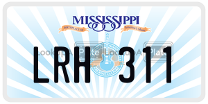 LRH311  license plate in MS