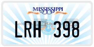 LRH398  license plate in MS