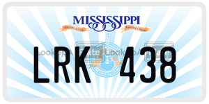 LRK438  license plate in MS