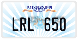 LRL650  license plate in MS